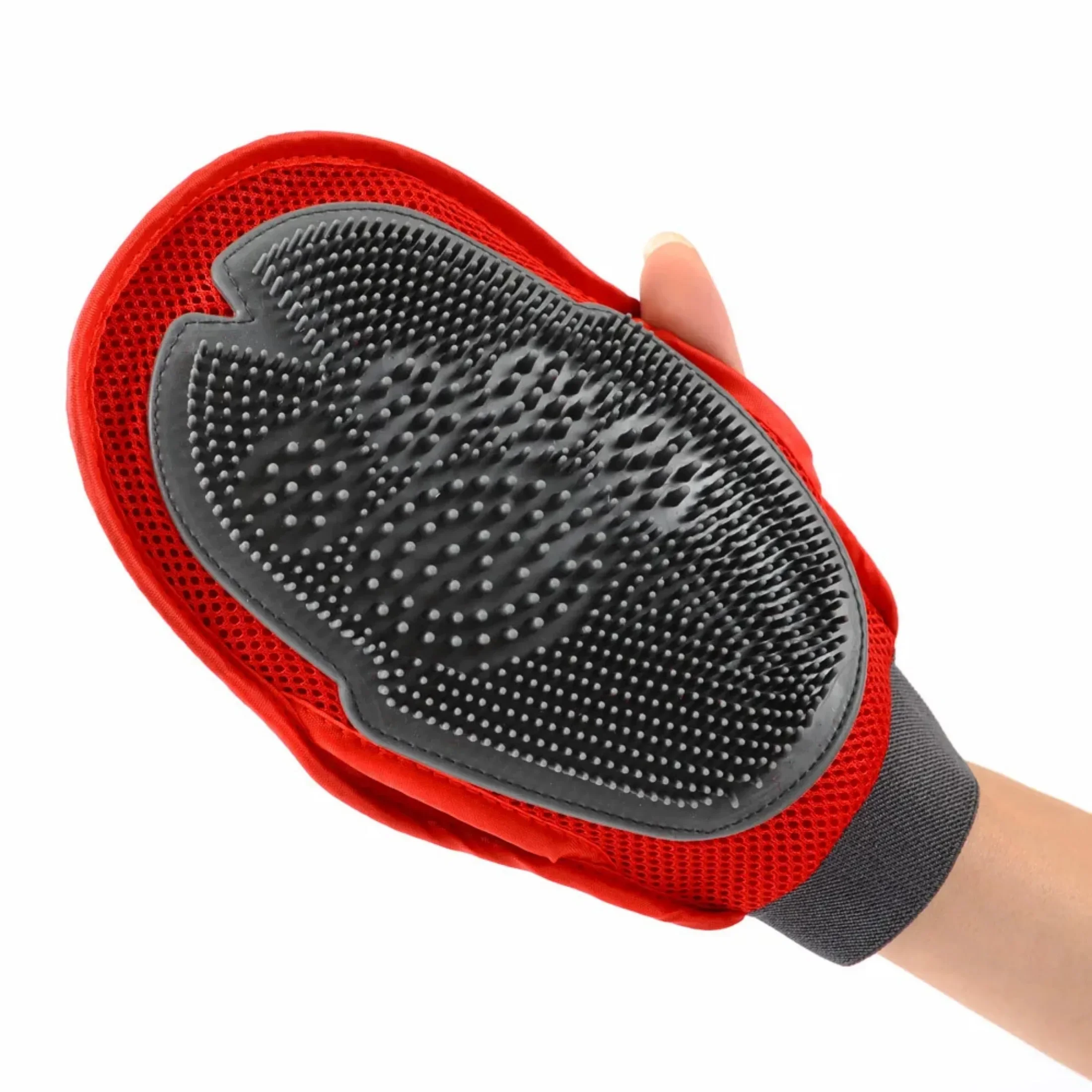 Soft Mitt Cat Dog Grooming Glove Brush Deshedding & Massaging Tool for Long & Short Hair Pets Eliminates Shedding and Matting