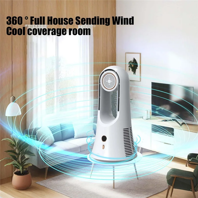 Abgr-ventilador de mesa portátil 14.2 Polegada ventilador frio com compartimento de armazenamento de aromaterapia ventilador de mesa silencioso para presentes do quarto de escritório em casa