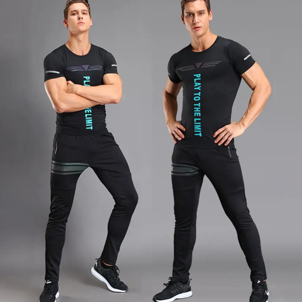 Fitness Straight Pants Breathable Long Sports Sweatpants Men Leg Stretch Gym Sweatpants