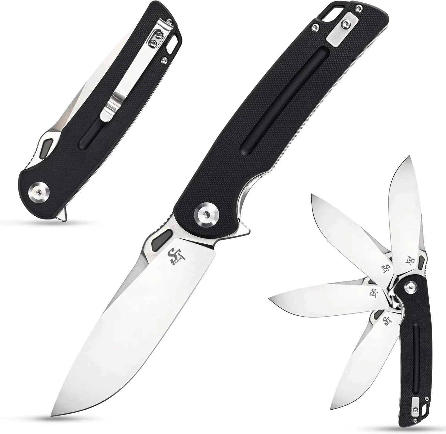 Складной нож Sitivien ST137 D2, атласное лезвие Micarta/G10, ручка, нож для инструментов EDC для работы на открытом воздухе, пешего туризма, кемпинга, коллекции