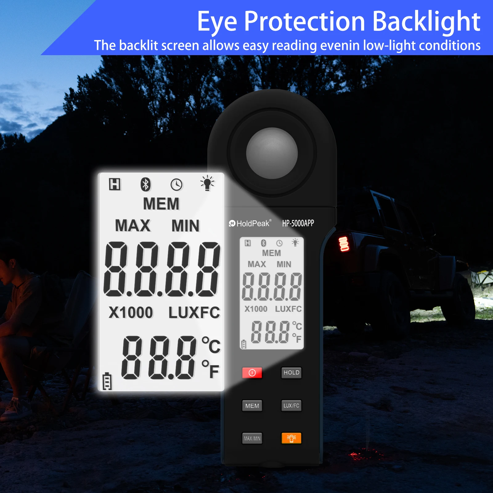 Imagem -06 - Luxmeter de Alto Desempenho com Aplicativo Móvel Versátil Preciso e Recurso Rico para Medição e Análise de Luz Profissional
