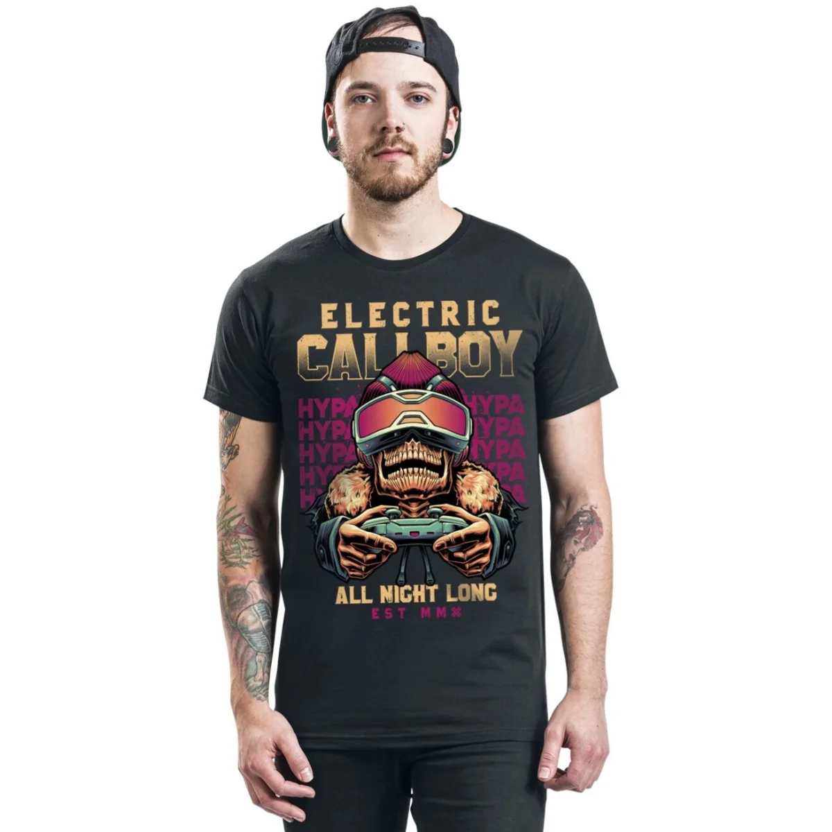 Summer Electric Callboy Graphic Cotton T-shirt Unisex Summer Short Sleeve Fashion Brand Tee Luxury Casual Vintage Tees view 2
