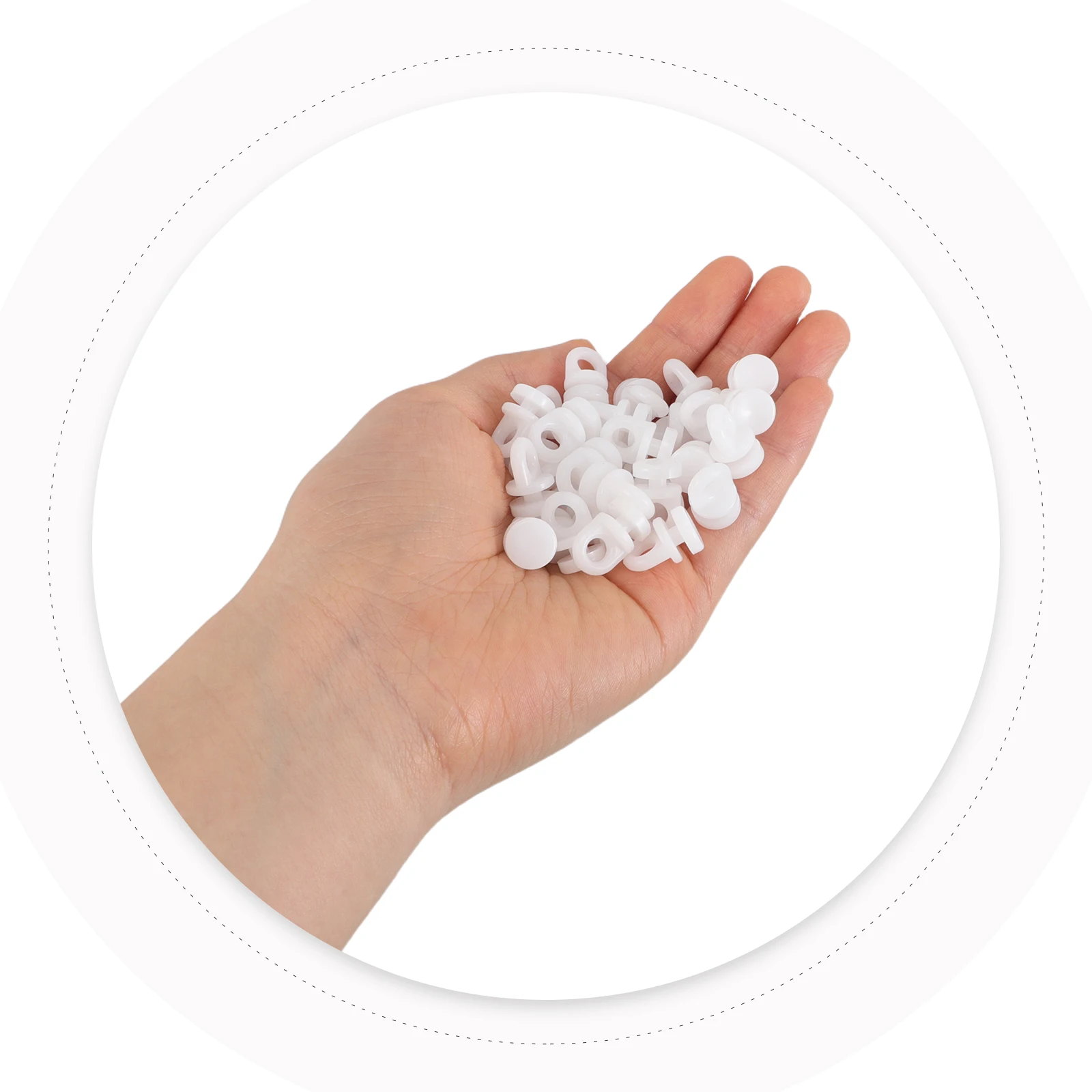 

200pcs Curtain Slide Rail Clips Rings Hooks Slider Track Gliders Carriers Hardware Ceiling Drapery Accessories Quiet Smooth