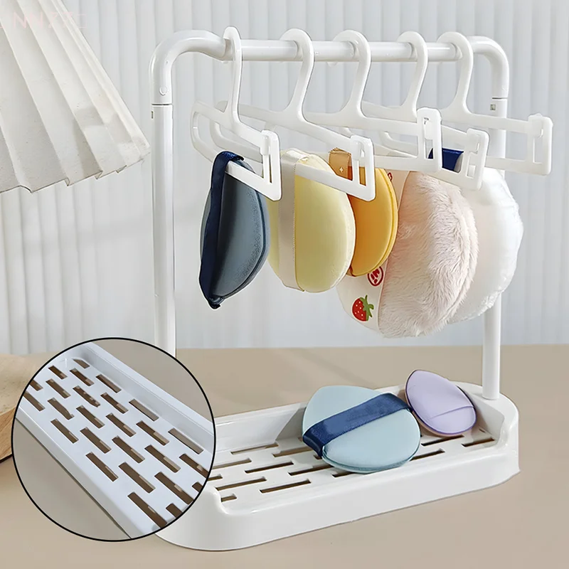 Makeup Tools Drying Rack  Travel Portable Multifunctional Organizer Beauty Sponges Cosmetics Powder Puff Storage Hanger