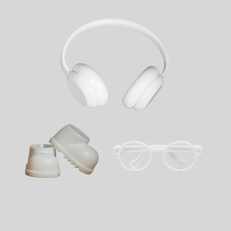 3 قطعة/المجموعة أزياء دمية صغيرة أحذية نظارات سماعة 3in1 ل labubu اكسسوارات 15 سنتيمتر/17 سنتيمتر دمية (لا دمية)