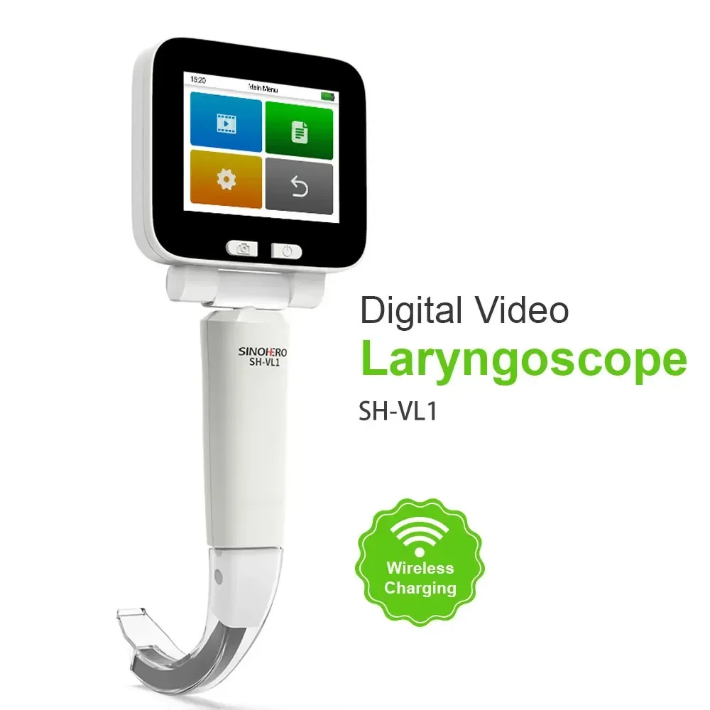 New Digital Video Laryngoscope Set with 3pcs Disposable Blades  3.5