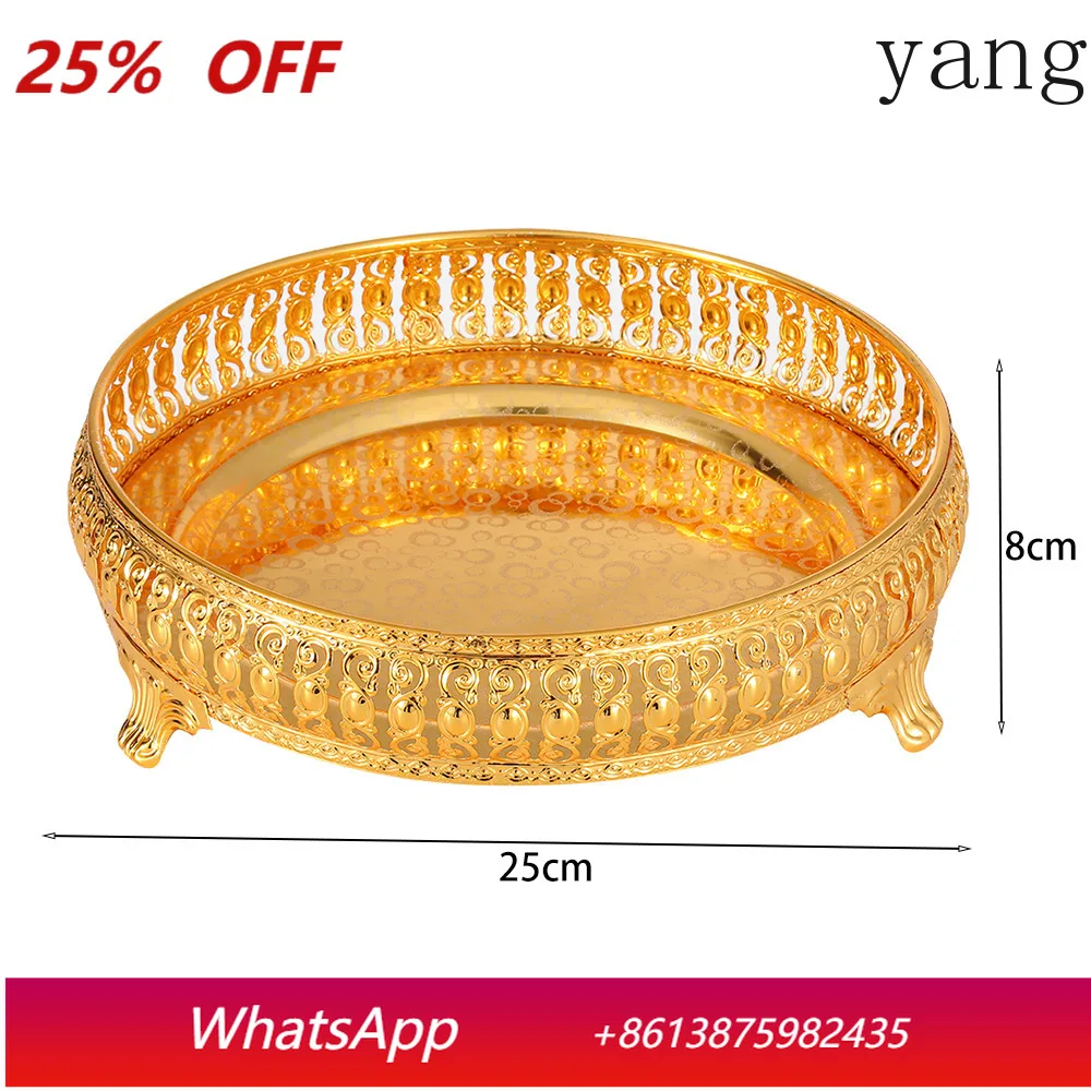 

CX Large Cut-out Creative Gold Fruit Plate Dried Fruit Bowl