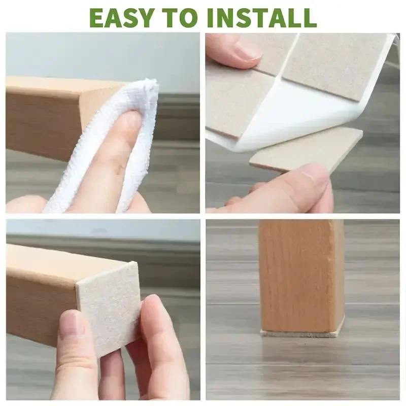 Self Adhesive Felt Furniture Pads Anti Scratch Chair Leg Floor Protector For Hardwood Table Sofa Chair Feet view 4