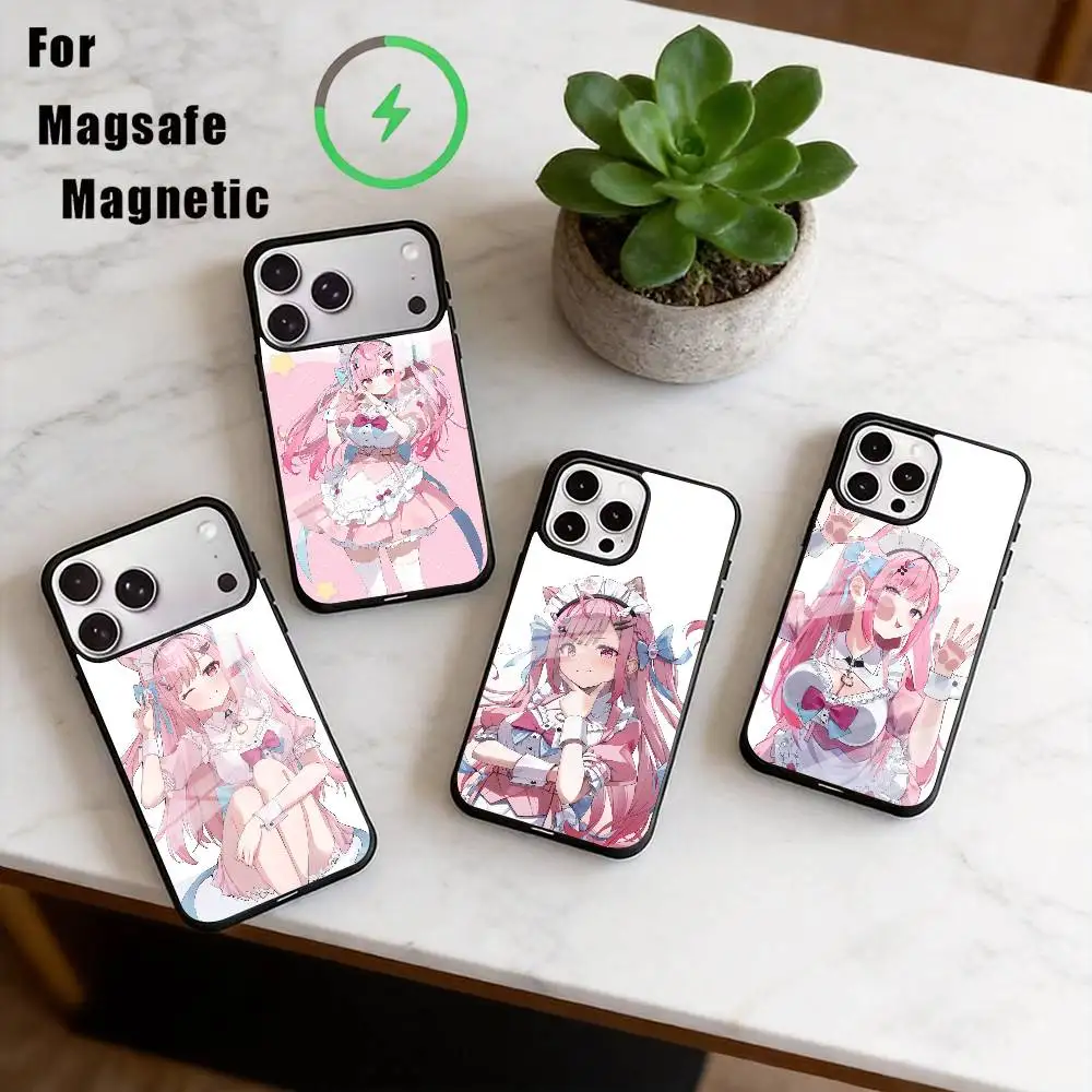 

VTuber Yuki Sakuna Phone Case For iPhone17,16,15,14,13,12,11 Plus,Pro Magnetic For Magsafe Wireless Charging