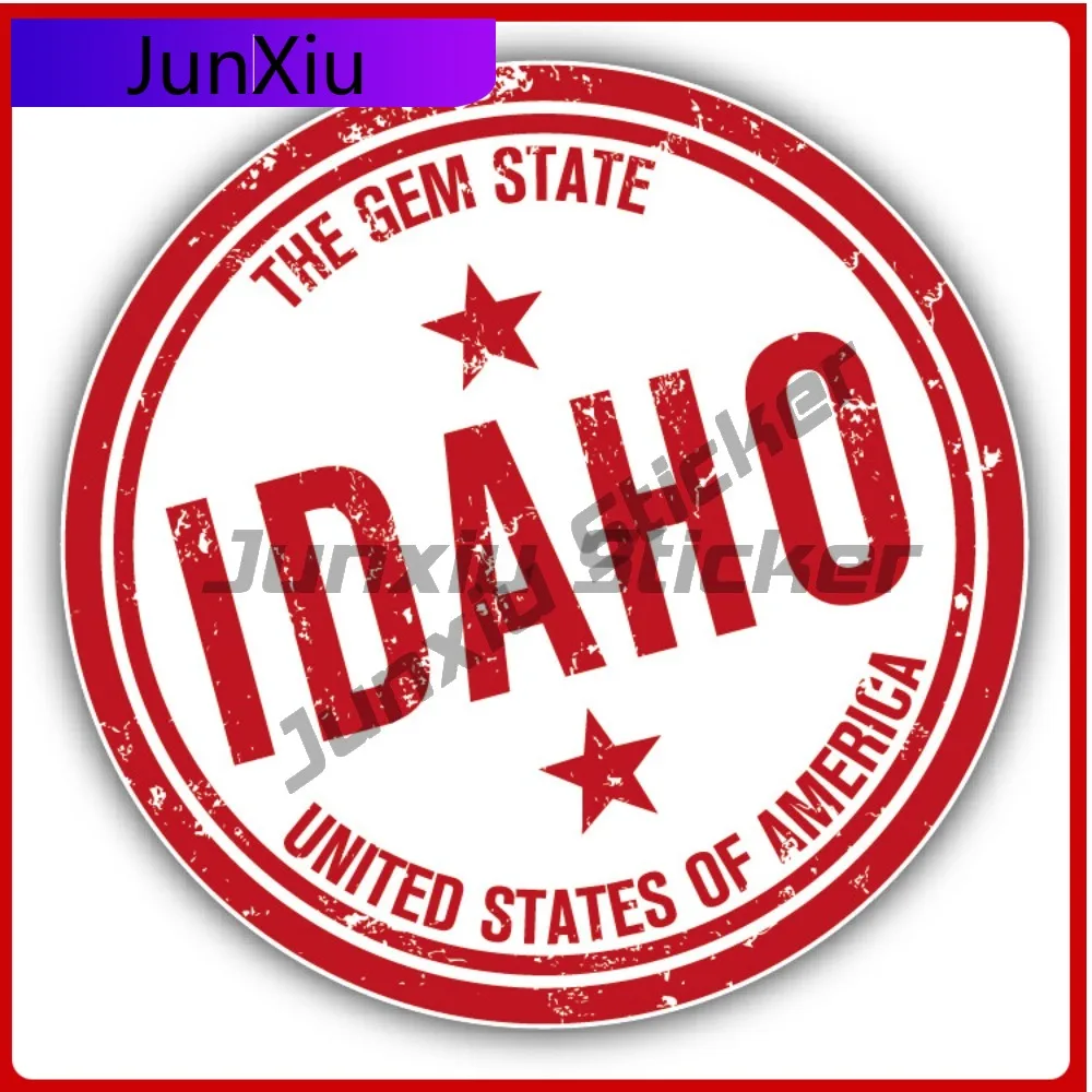 

Idaho Usa State Creative Sticker Stamp Car Decal Bumper Stickers Anime Style Truck Use For Car Window Automotive Decor Scratc