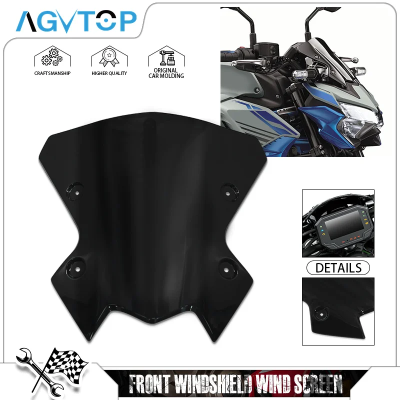 

NEW Windshield For Z900 Z650 2020-2023 2024 2025 Motorcycle Windscreen Pare brise Visor Wind Screen Deflector z650 z900