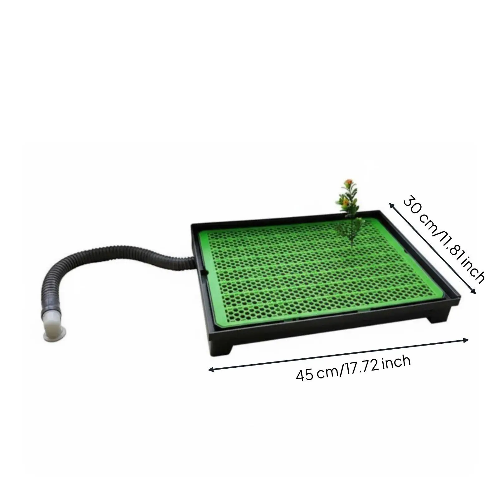 No Mess Dog Toilet with Drain Connection and Slope Base Industrial Pet Potty for Large Dogs Indoor Outdoor Use