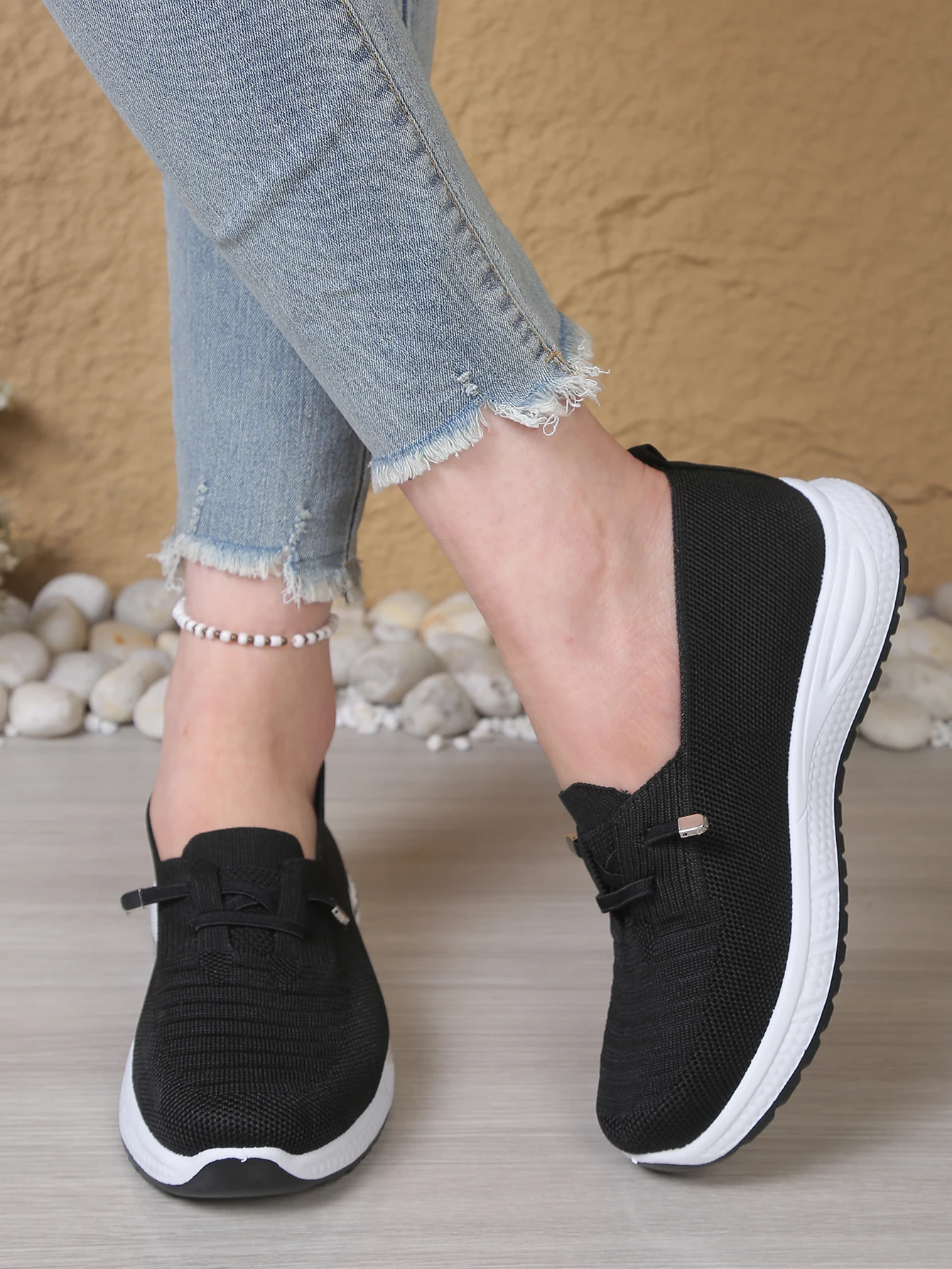 Atmungsaktive Slip-On-Walkingschuhe für Damen, leichte, bequeme Freizeitsneaker, weiche Sohle für ältere Menschen und ganztägiges Tragen – Detail 11