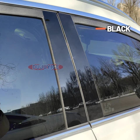 Яркая Черная Наклейка Из Углеродного Волокна Для Дверей И Окон Jeep Compass MK49 2006-2015