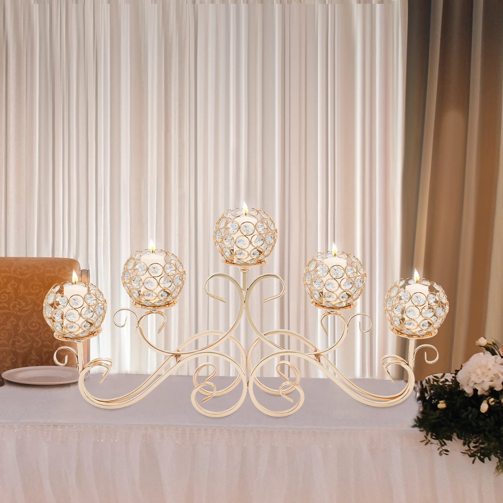 5암 크리스탈 캔들 홀더, 크리스탈 캔들 홀더, 캔들 홀더