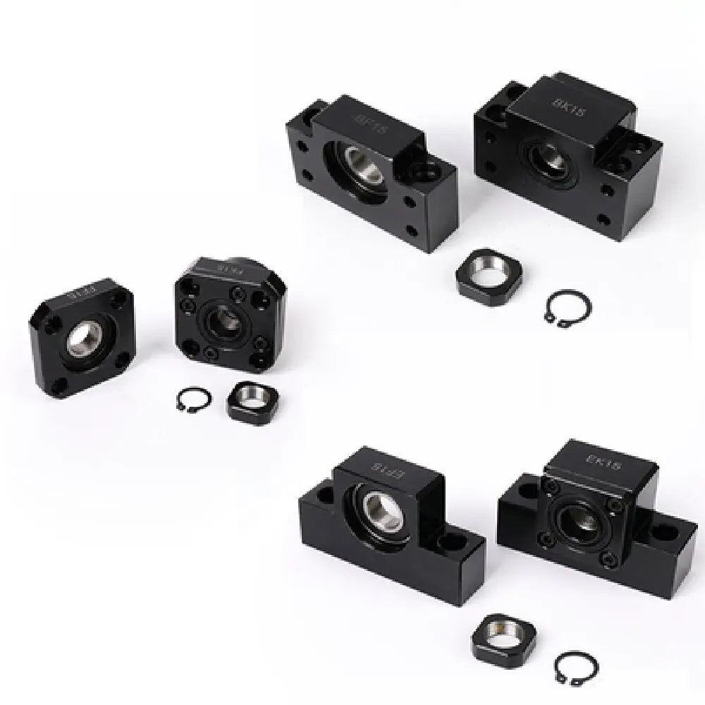 Опоры для шарико-винтовых пар BK10, BF10, BK12, BF12, BK15, BF15, BK20, BF20, FK10, FF10, FK12, FF12, FK15, FF15, EK10, EK12, SFU1204, SFU1605, SFU2005