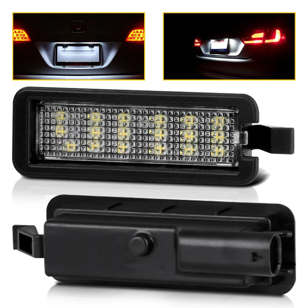 

For Dodge Charger Challenger 2006-2014 2015 2016-2022 Auto LED License Plate Lights 6000K White Replacement Rear License Light