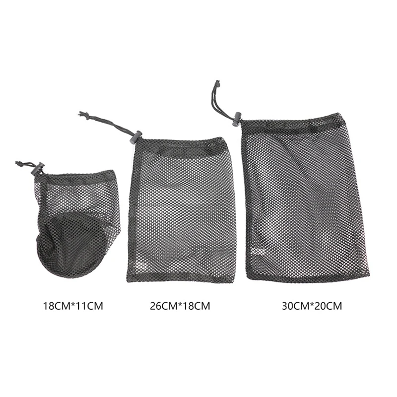 Nylon Mesh Storage Bags Mesh Bags Shopping Bags Multipurpose Drawstring Sack Golf Ball Mesh Bags Durable