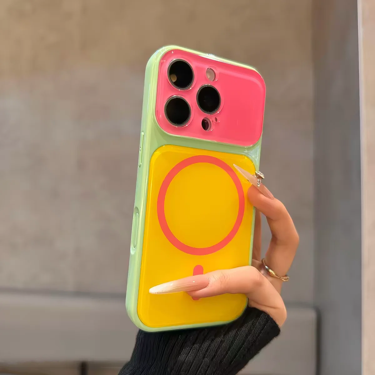 14 Colors Magnetic Case For iPhone 18 17 16 15 14 Pro Max For MagSafe Colorful Crystal Glitter Back Soft Bumper Cover Shockproof