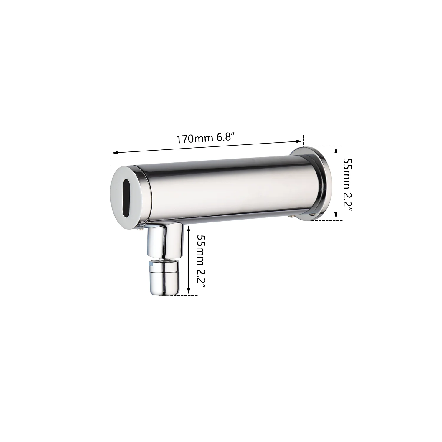 JIENI Wall Mounted Bathroom Automatic Touch Free Sensor Faucets Water Saving Inductive Electric Electric Power Cold Taps Faucet