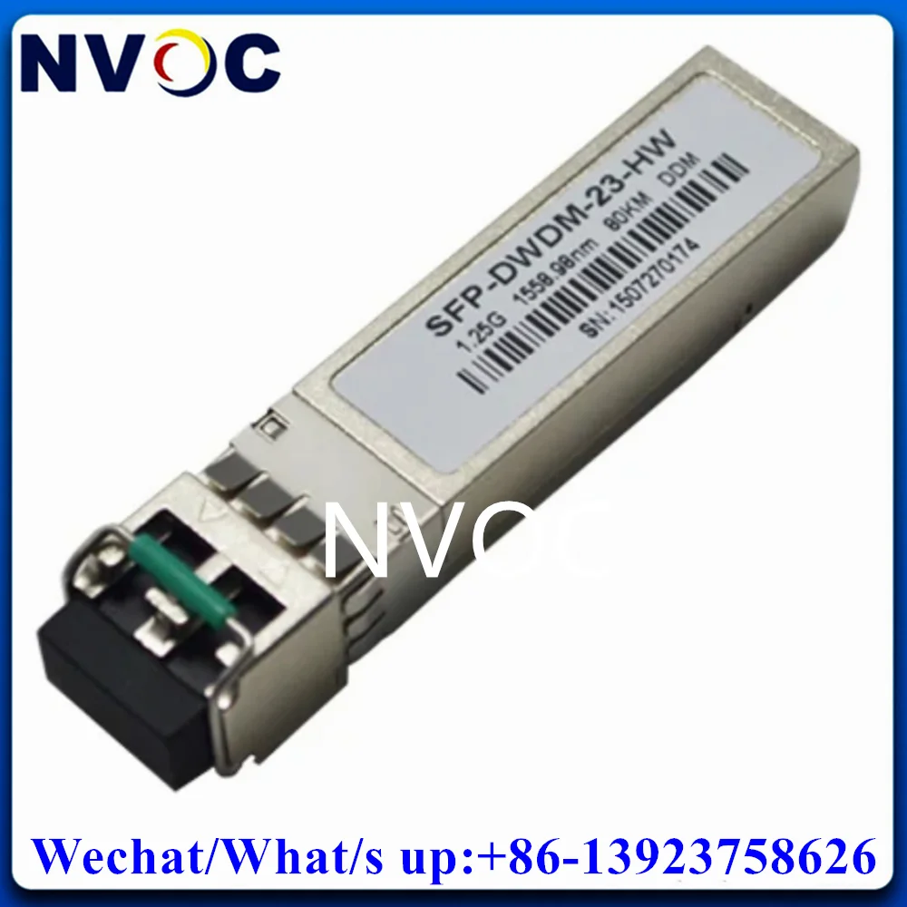 

1.25G SM DWDM-SFP-80KM SFP 80KM 1528nm-1563nm CH17-CH61 Dual LC Gigabit Optical Transceiver Module For Cisco/Mikrotik Switch