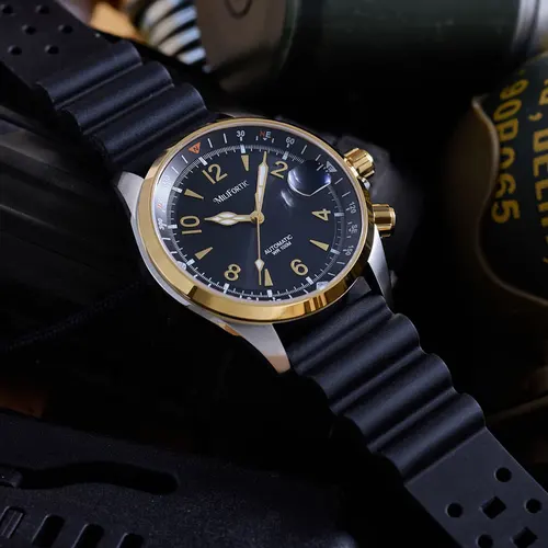 Imagen 2 del producto Reloj deportivo Milifortic S089 Alpinist Homage para hombre, bisel de brújula interior, correa de goma NH35, reloj automático resistente al agua de 39,5 MM para hombre