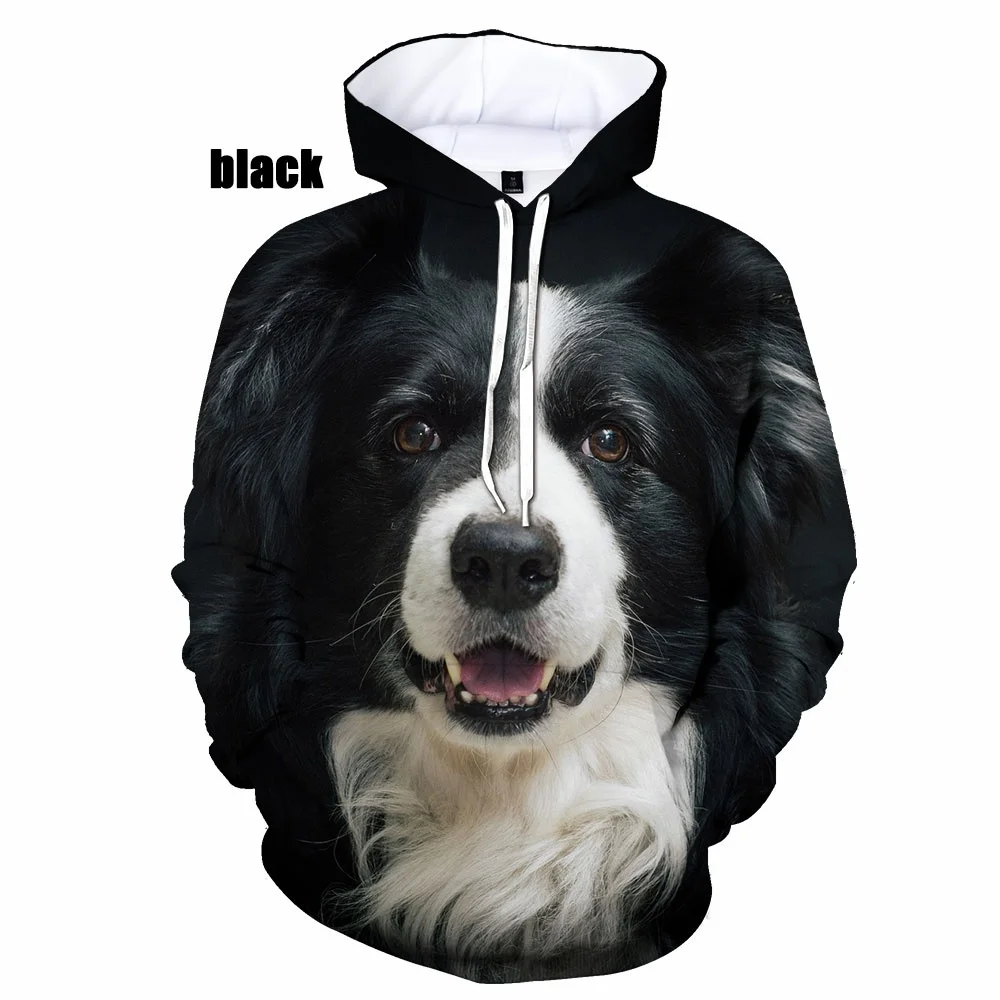 Sudadera con capucha con estampado 3d De Border Collie Dogs para hombre y mujer