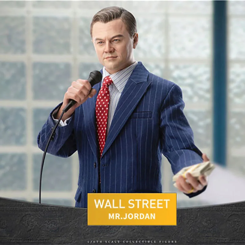 Mars Toys MAT007 1/6 The Wolf Of Wall Street Stockbroker Leonardo MR. JORDAN Male Solider Action Figure Model 12