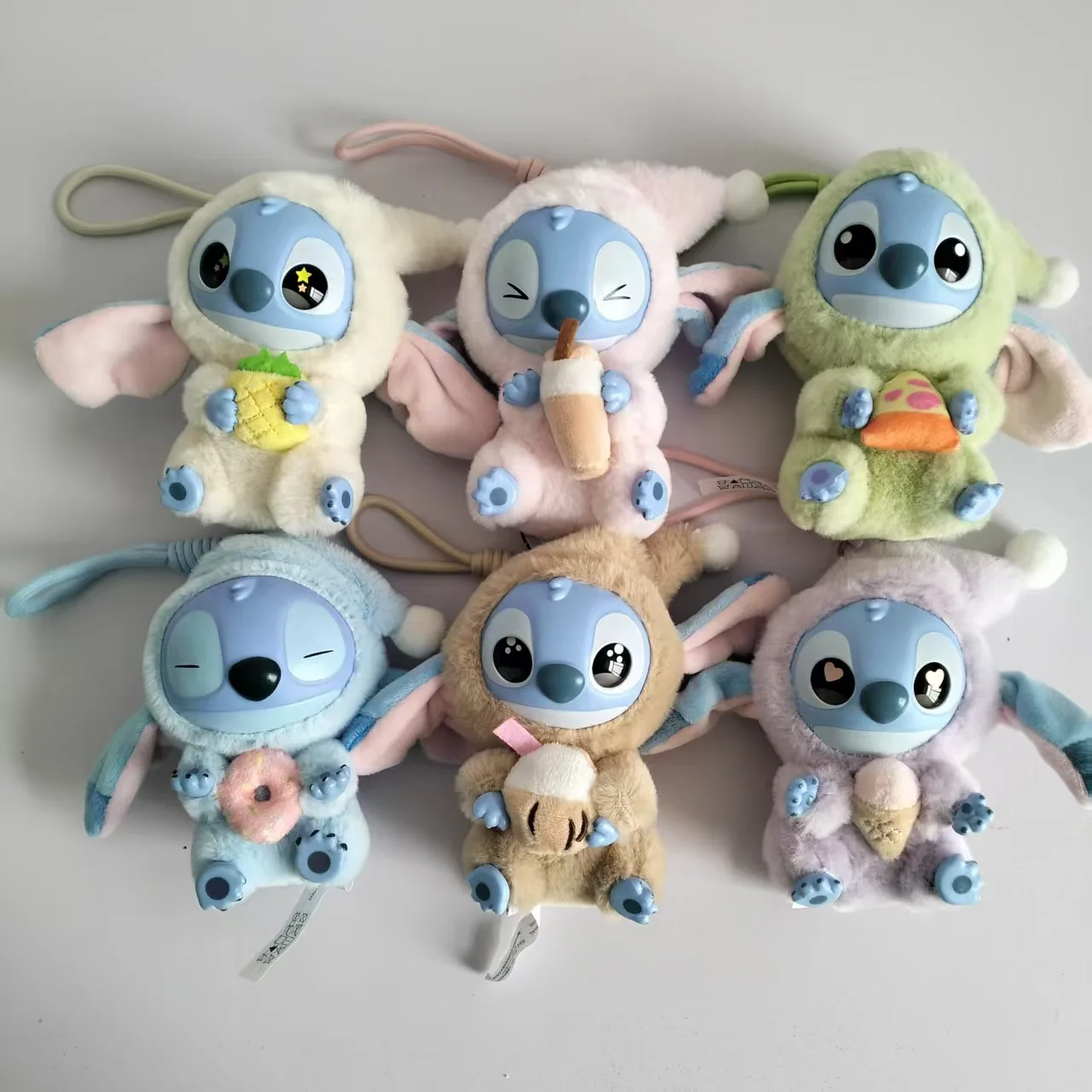 Disney New Stitch Eat Some Thing Before Sleep Series Vinyl Blind Box Bag Pendant Boneka Plush Lucu Mystery Box Mainan Hadiah Kejutan
