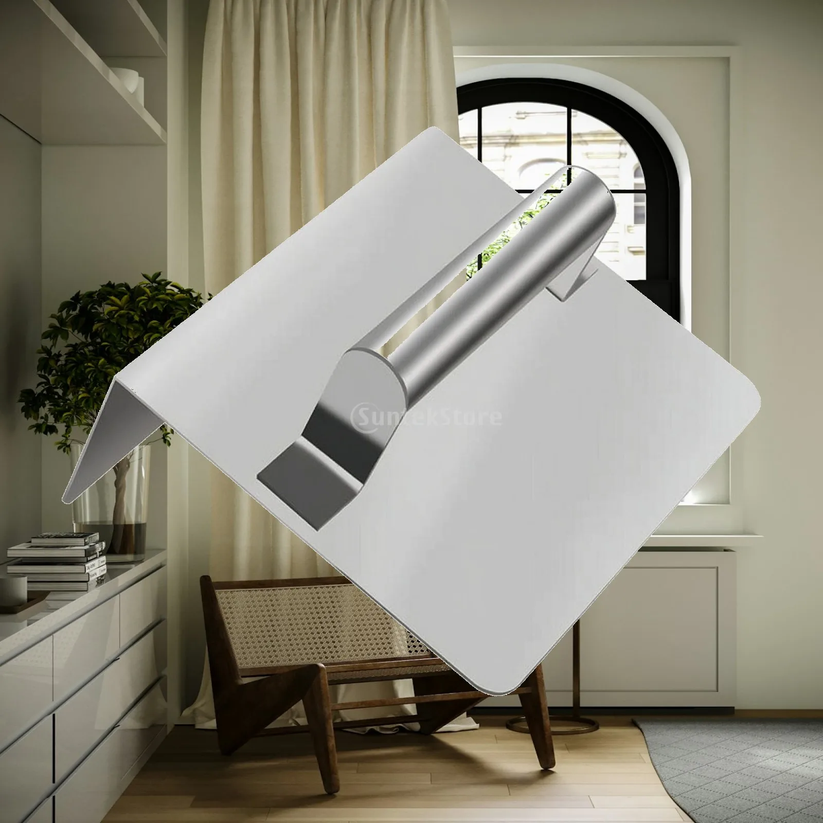 Corner Trowel Stainless Steel Corner Finishing Trowel Tool 90-Degree Professional Grade for Plasterers, Putty Work