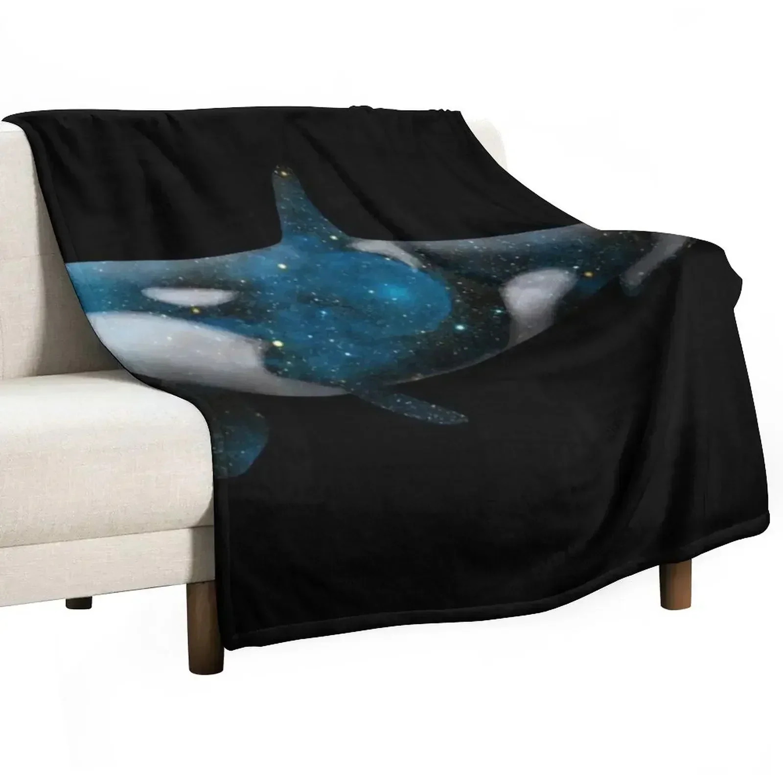 

Galaxy Orca Throw Blanket Warm Throw Blanket Gift for Anniversary
