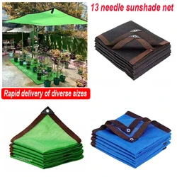 13 Pin Zwart Groen Zonnescherm Net Schaduw 85 ~ 90% Plant Kas Cover Mesh Hek Privacy Scherm Tuin Zonneschuur Buiten Anti-uv