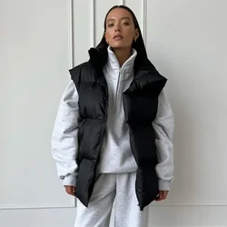 Talenza Damen-Weste aus Baumwolle, neu, ärmellos, sportlich, lässig, einfarbig, Winter, warme Weste, Jacke, Weste, Damen-Baumwolljacke