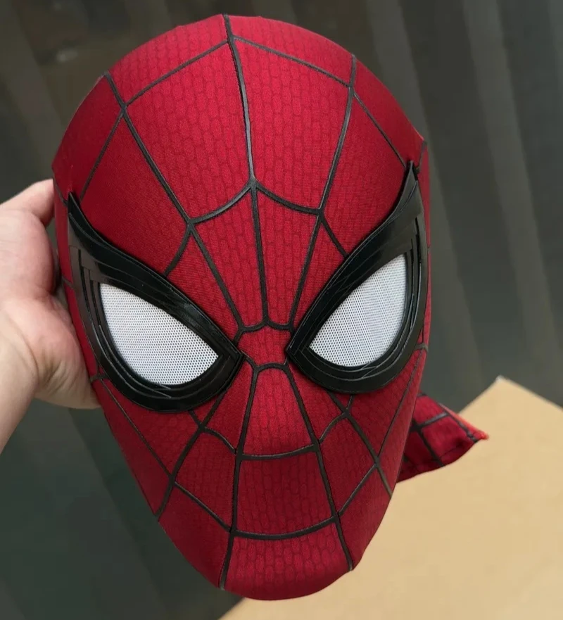 In Stock Brand New Day Adult Cosplay Mask With Magnetic Back Cover 3d Webbing Strips Superhero Cos Headgear Prop Gift