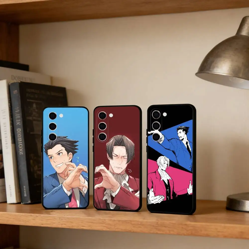 Coque de téléphone Game A-Ace A-Actorney, étui noir souple pour Samsung Galaxy A73,A72,A71,A70,A52,A51 autres