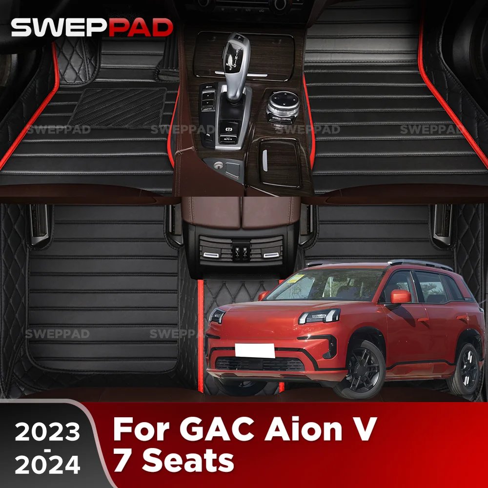 For GAC Aion V 7 Seats 2023 2024 Car Floor Mats All Weather Carpet Cover Floor Liners Interior Protector Accessories