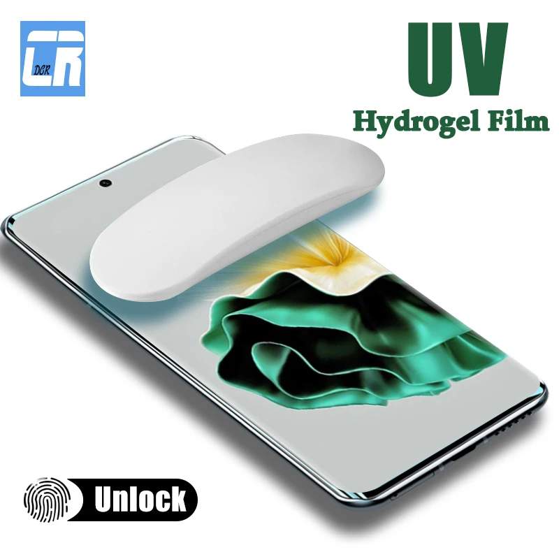 

Curved UV Hydrogel Film For Huawei P60 Art P50 P40 P30 Lite Nova 8 9 10 11 Y90 Screen Protectors Mate 20 30 40 50 Pro Not Glass