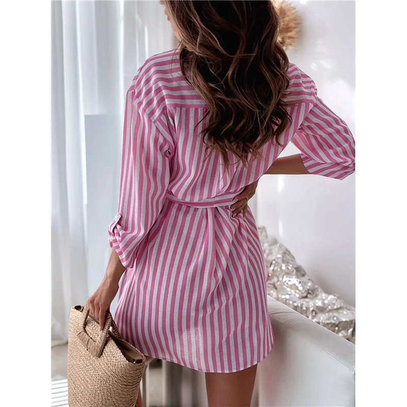 

A83F-Women's Button Down Shirts Casual Long Sleeve Boyfriend Loose Collared Blouses Tops