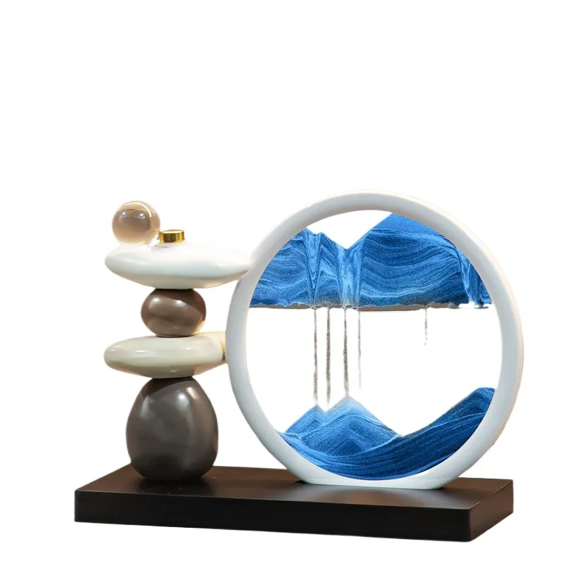 

ornament living room TV cabinet wine cabinet light luxury home decoration office quicksand painting