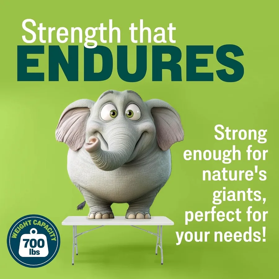 Portable Heavy-Duty Foldable Table for Office Conferences Training Rooms 18x96 Inch Lightweight and Durable Speckled Gray Semin