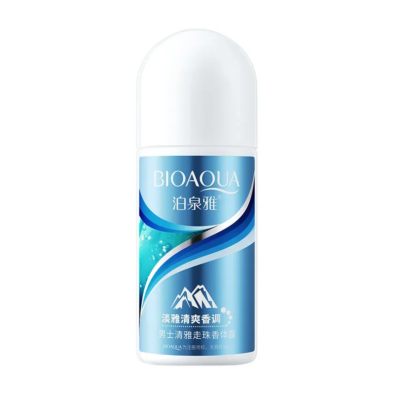 BIOAQUA Men Fresh Deodorant Fragrance Long Term Antiperspirant Smooth Dry Perfumes Roll-on Ball Antiperspirant Body Lotion