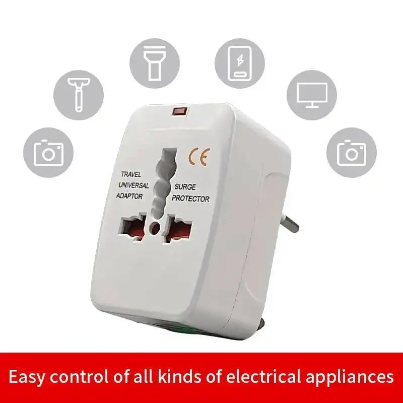 

Herepow Universal Plug Adapter EU UK US Brazil Italy Standard Travel Socket 10A 110-250V High Quality Multifunctional Converter