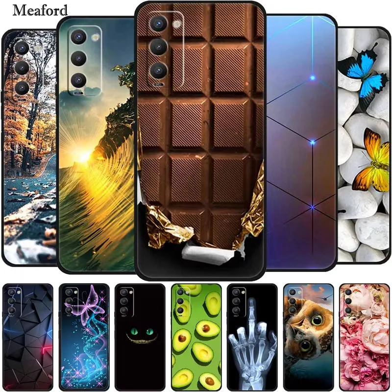 For Tecno Camon 18 Case Cartoon Soft Silicone Back Cover Funda For Tecno Camon 18P Camon 18T 18 P Coque TPU Animal Camon18 Cases