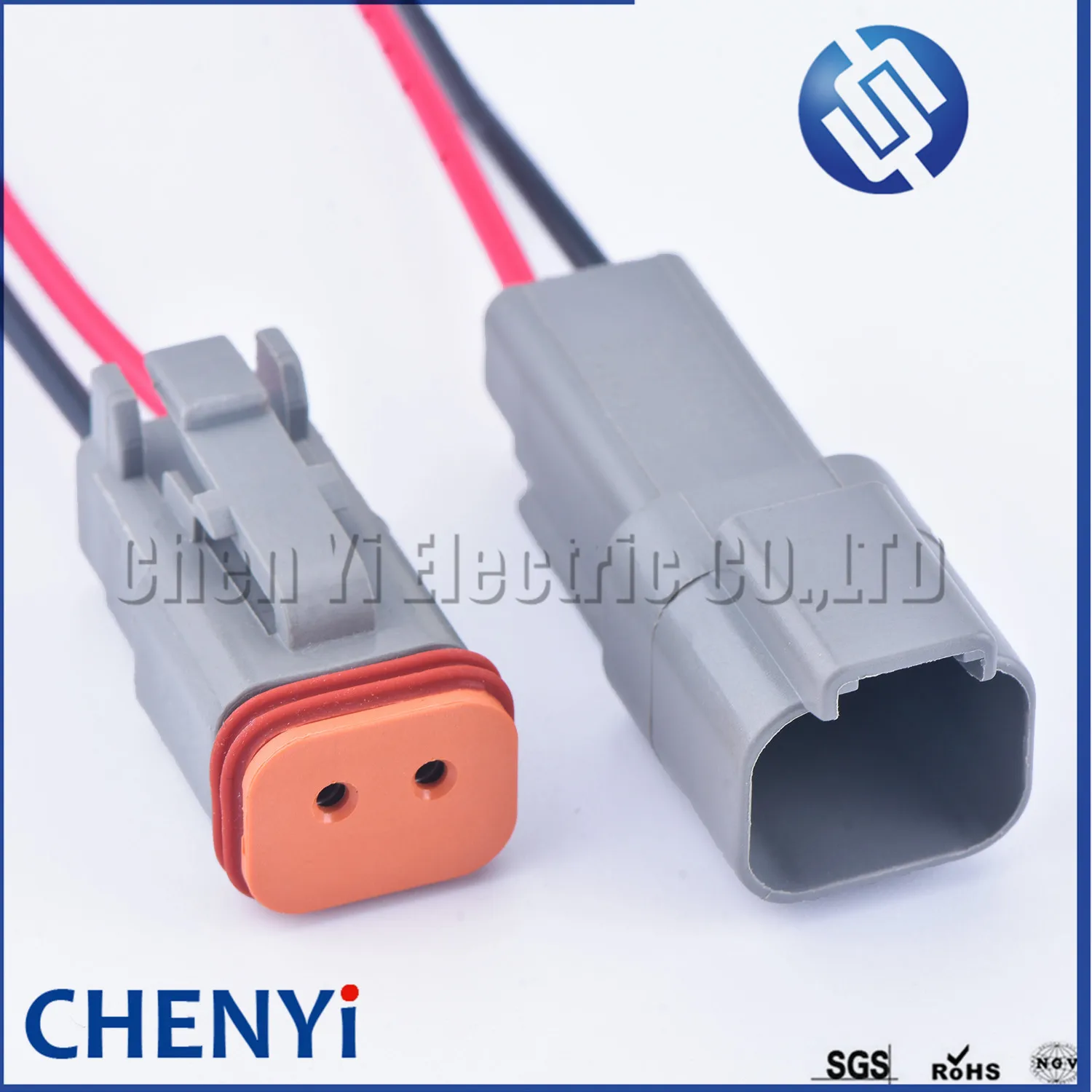 Deutsch DT series 2 Pin male female Auto Waterproof Connector DT06-2S DT04-2P Automotive Electrical Wire Harness pigtail Plug