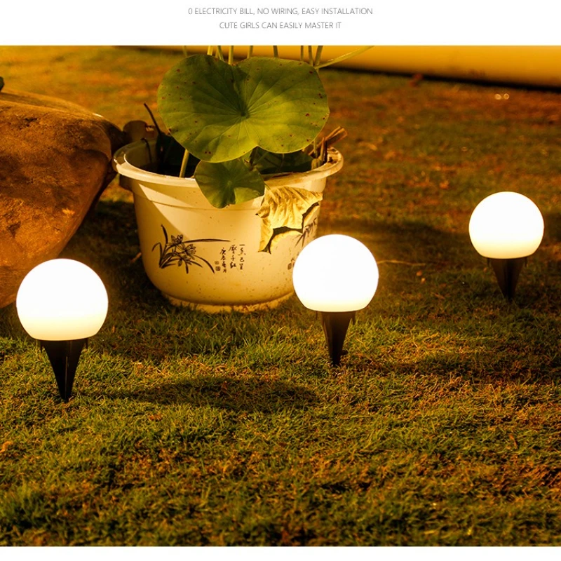 LED الكرة ضوء الشمسية مصباح في الهواء الطلق مصباح حديقة مضيئة الكرة بركة طاولة غرفة النوم حفلة إضاءة الحديقة التحكم عن بعد مقاوم للماء #1