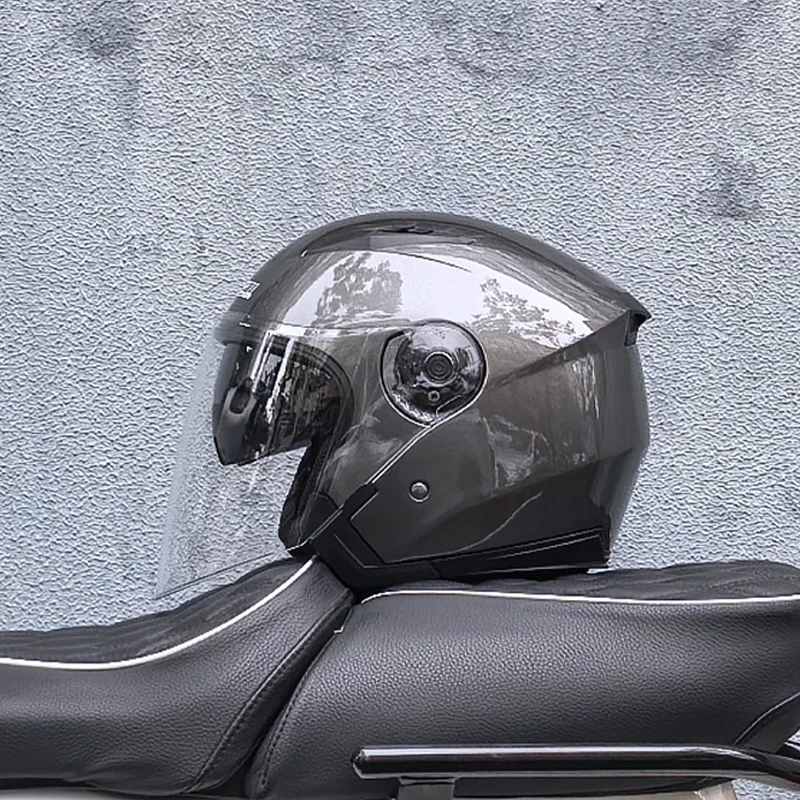 Motorrad Helm Männlich Weiblich Vier Jahreszeiten capacete para motocicleta cascos para moto Doppel Objektiv