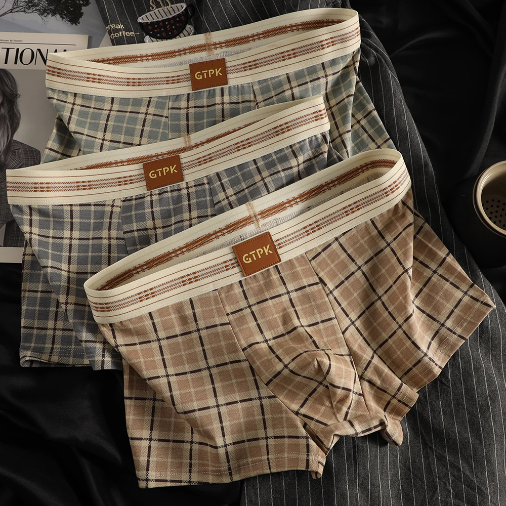 

Набор из 3 шт. мужских трусов-боксеров из 95% хлопка в винтажном стиле, с 3D дышащей сетчатой вставкой, высокоэластичные, комфортные, для мужчин