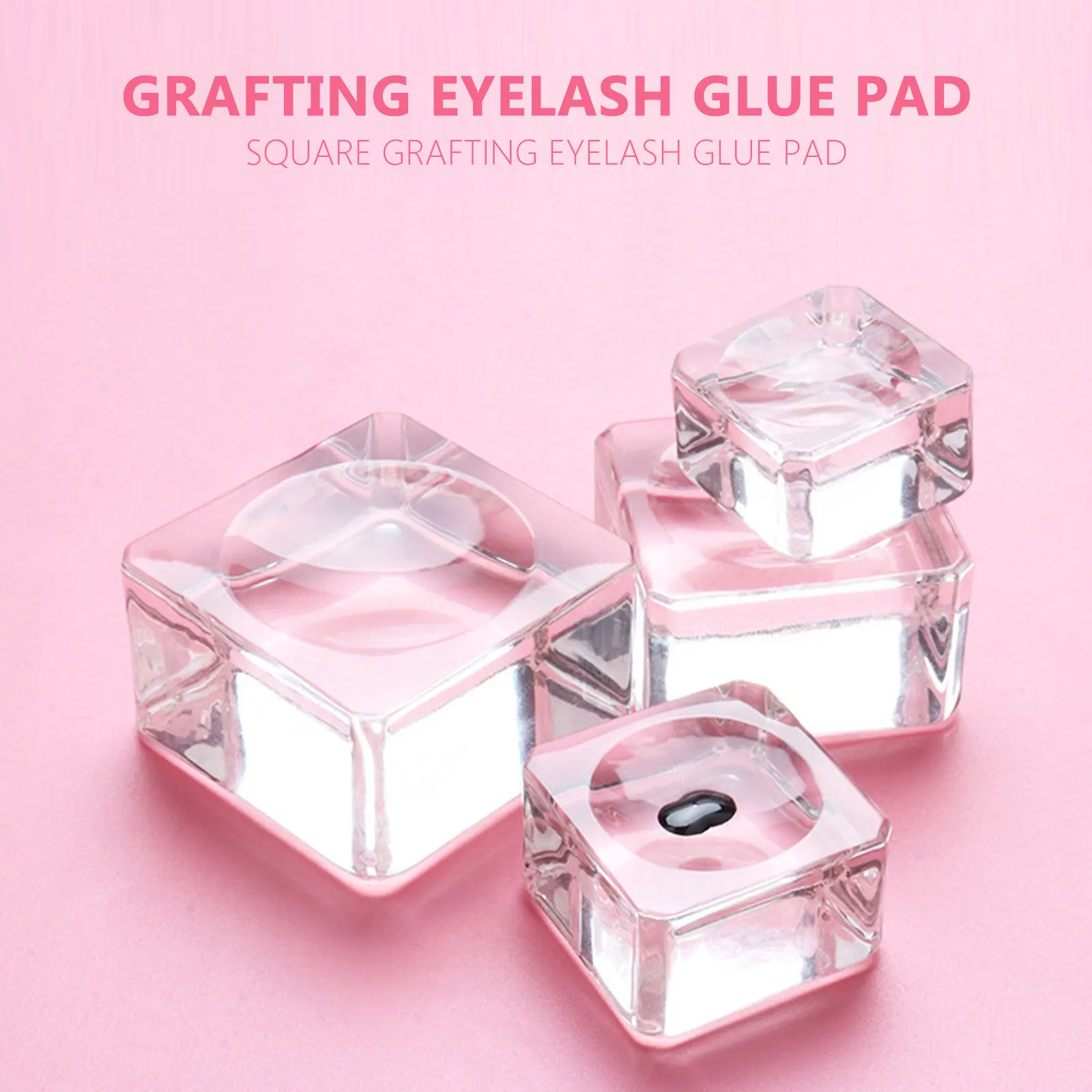 

4pcs Eyelash Spacer Grafting Gasket Pallet Glass Extension Tray Holder Pad 25x25x15mm 30x30x18mm 35x35x20mm 40x40x20mm