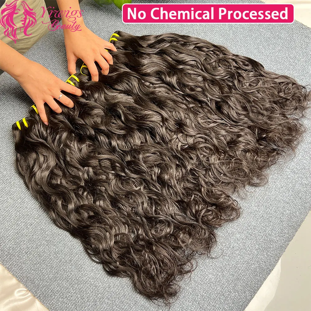 حزم شعر بشري مموج طبيعي 1/3/4 حزم شعر مموج طبيعي خام 100% عروض حزم مموجة طبيعية غير معالجة #3