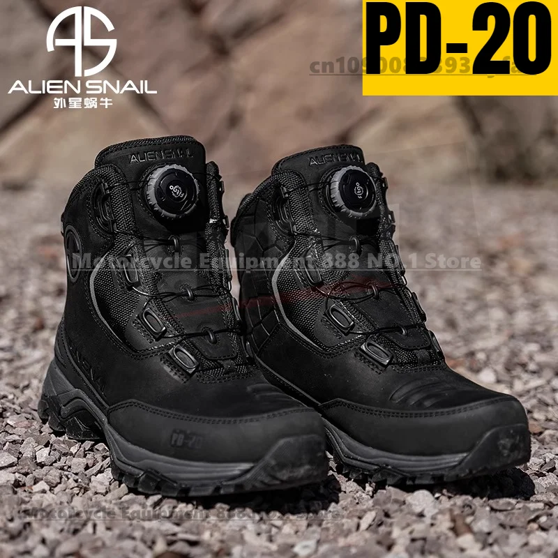 

ALIEN SNAIL New PD20 Motorcycle Riding Shoes Hiking Shoes Waterproof and Anti Slip Outdoor Motorcycle Riding Boots PD10